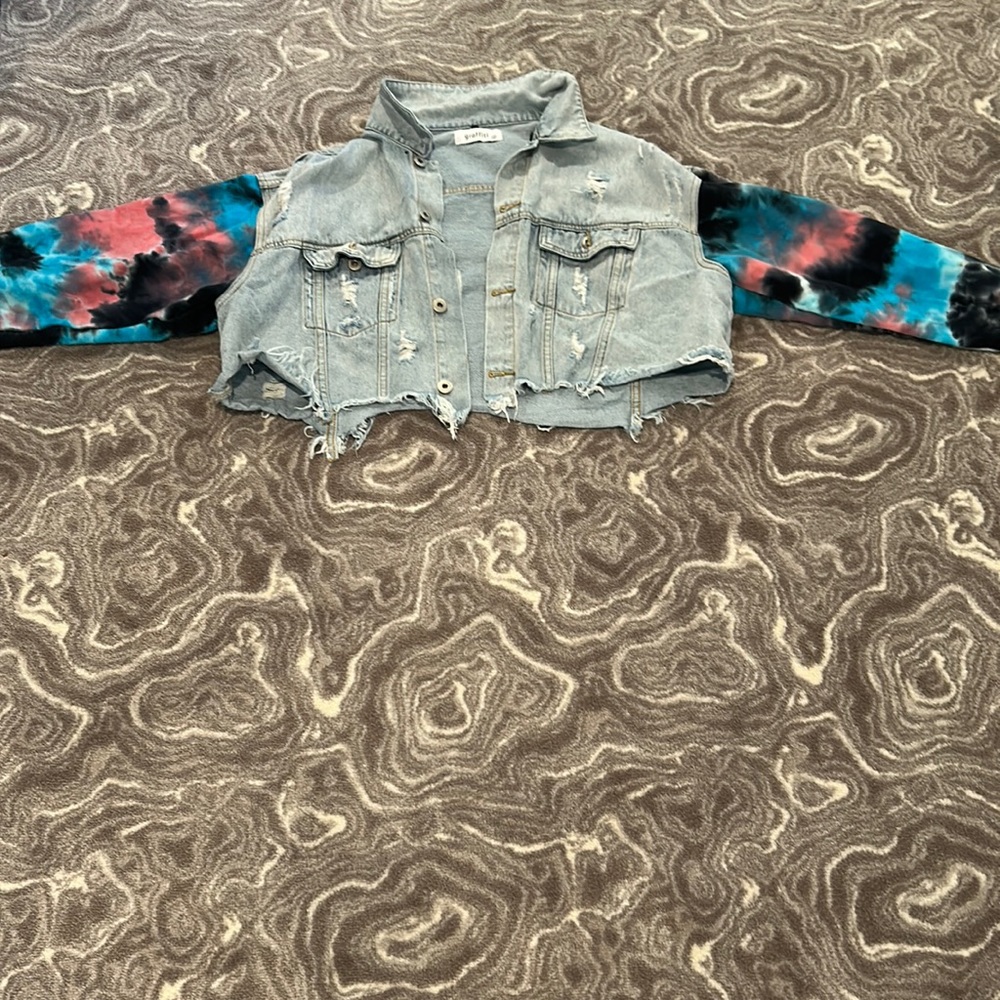 Graffiti jean jacket